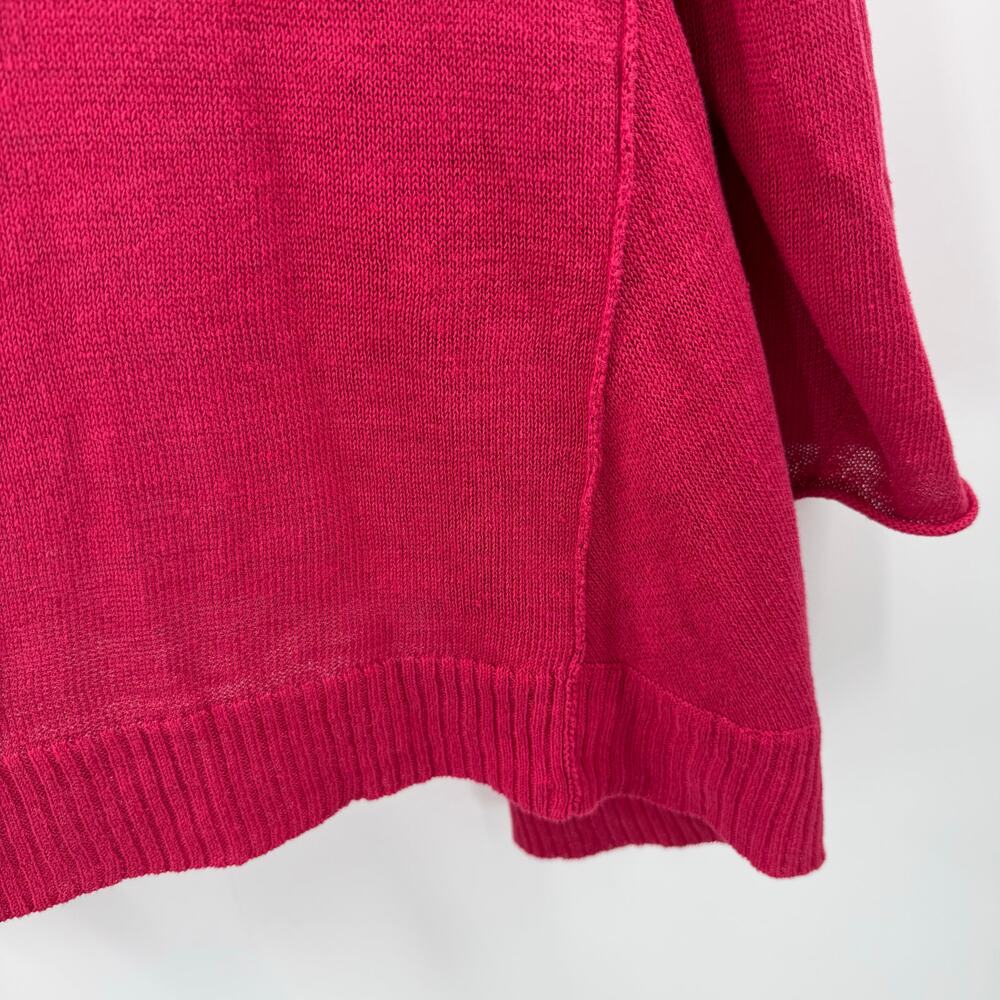 Eileen Fisher Cardigan Women's 1X NEW 100% linen knit cascade plus curvy NWOT - Picture 6 of 15